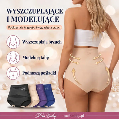 Majtki Modelujące z Wysokim Stanem i Kontrolą Brzucha | Bezszwowe